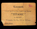 Titanic Launch 				Ticket