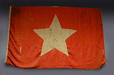 Flag with on sale white star